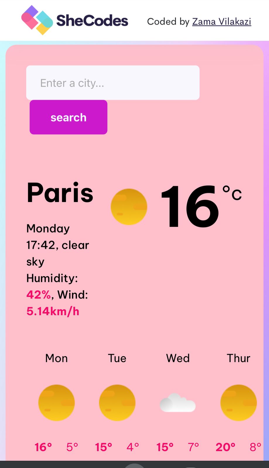 Weather image preview